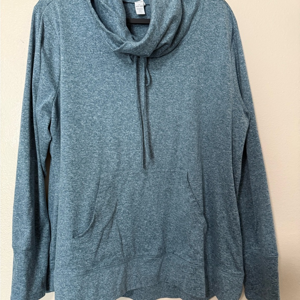 Balance Collection Heathered Gray Cowl Neck Top